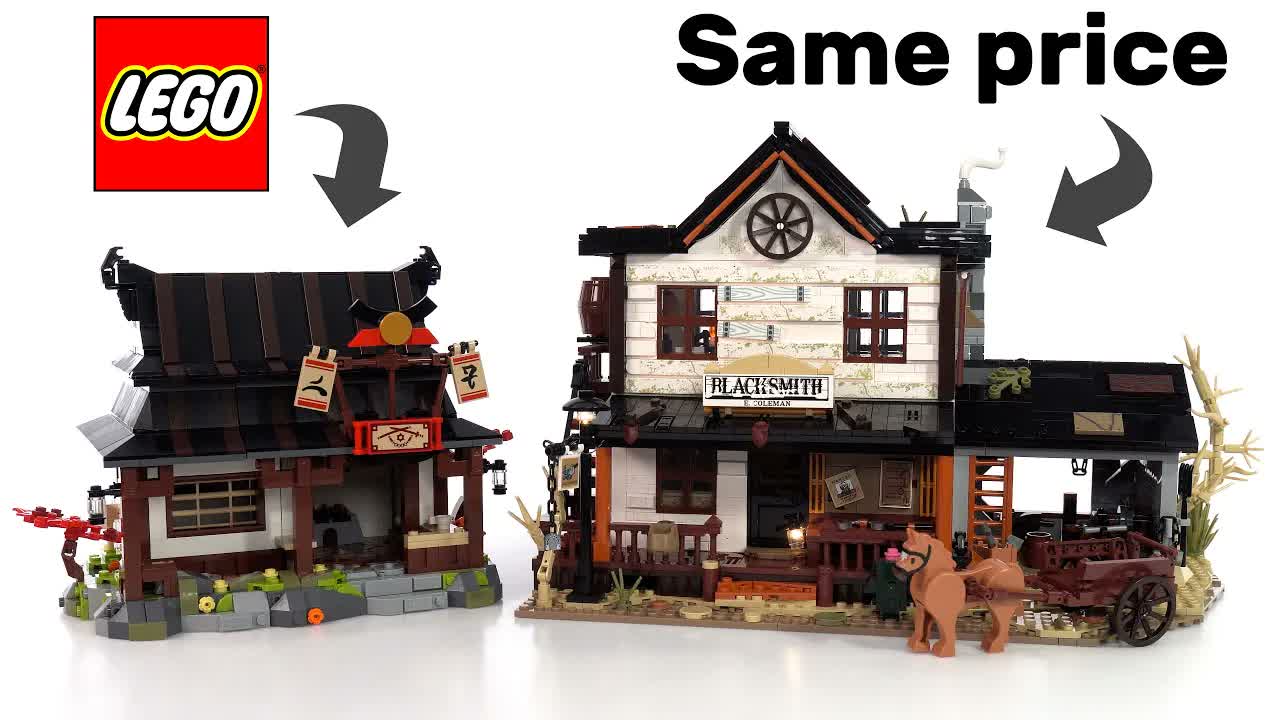 LEGO vs. Competition: Is it even fair? Blacksmith shops compared #NotSponsored