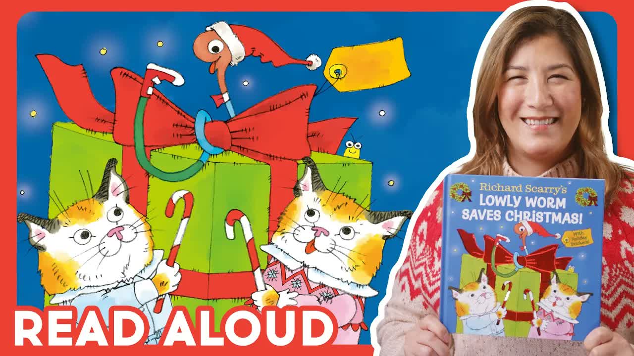 🎁 Richard Scarry's LOWLY WORM SAVES CHRISTMAS! - Read Aloud with Ms. Linda