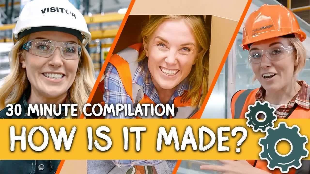 How is it made? | Paint, Cardboard and Glass! | Compilation for Kids