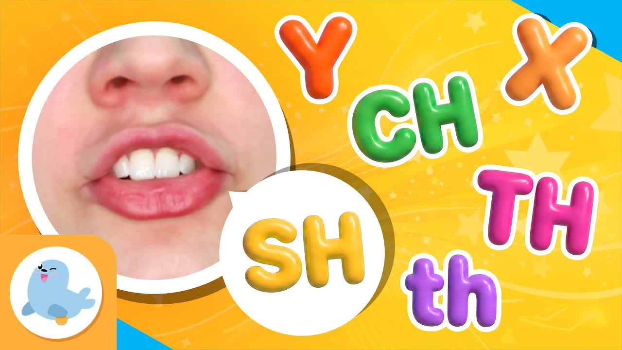 Y X CH SH th TH Phonics for Kids 🦭 Group 6 🗣️🔤 English Phonics