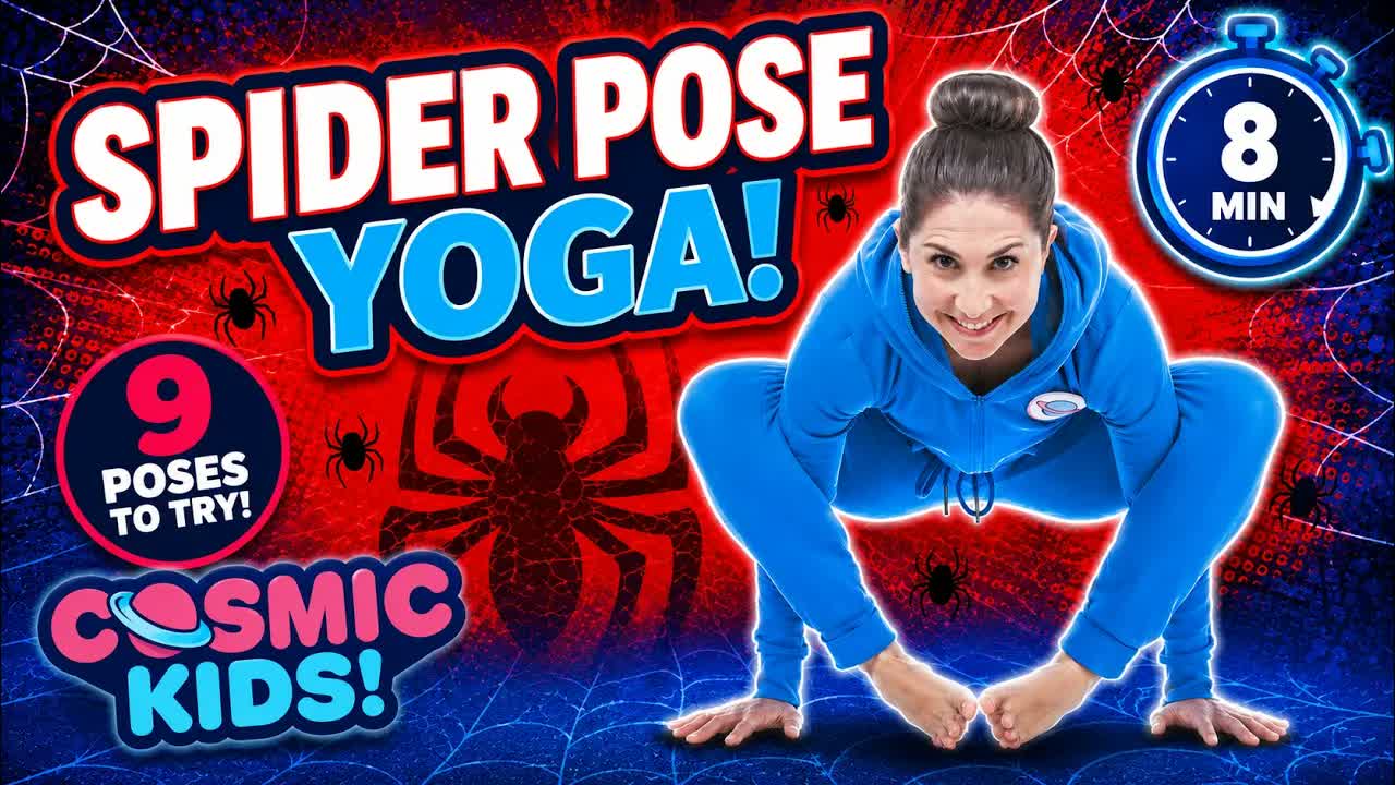 🕷️ Spider Pose Yoga for Kids | 9 Fun Spider Poses to Try