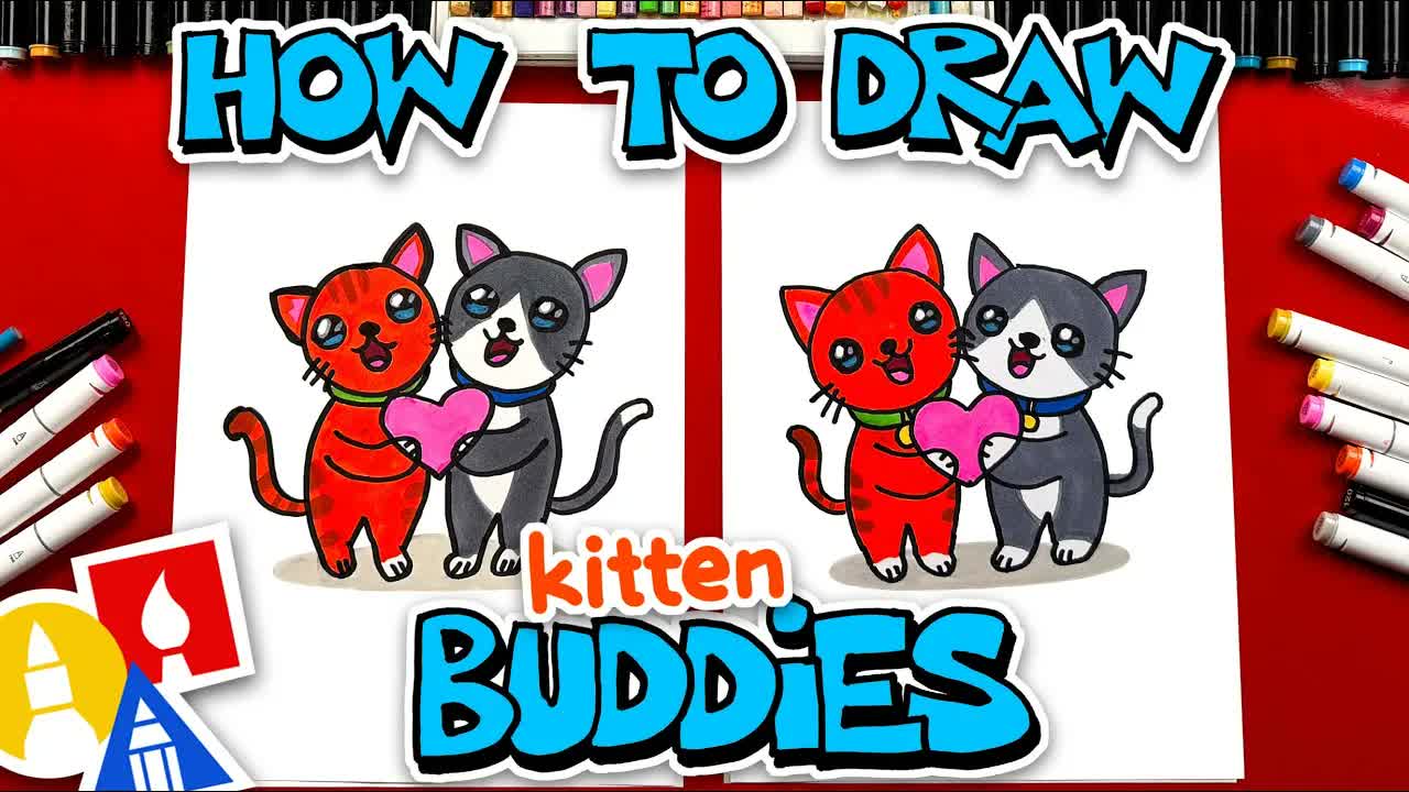 How To Draw Kitten Buddies