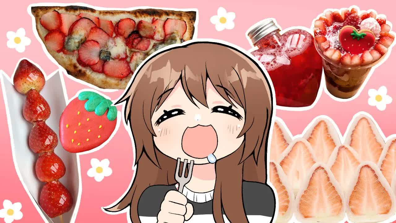 Everything I ate at a Strawberry Festival 🍓