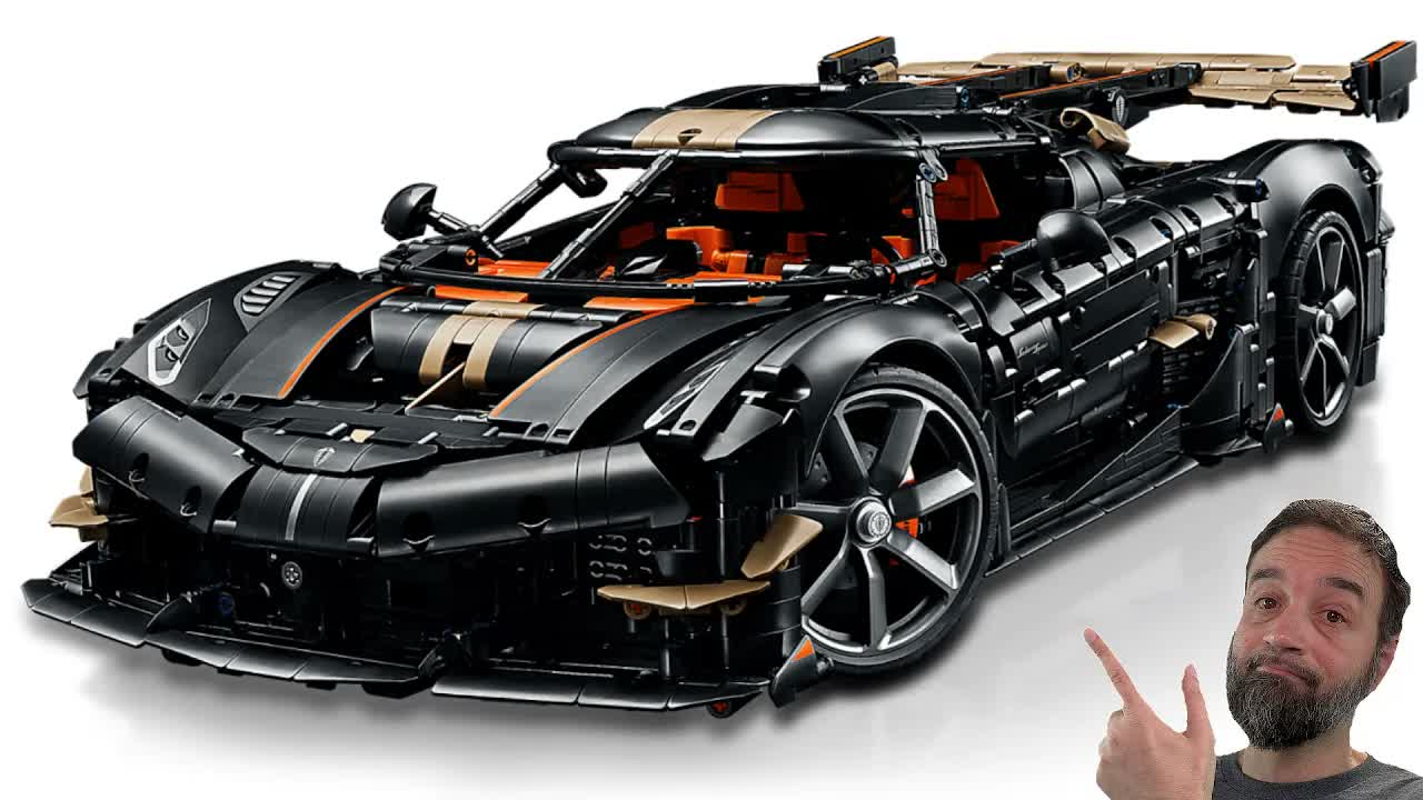 LEGO Technic Koenigsegg Sadair's Spear revealed! 4104 pcs., 9spd, new parts #NotSponsored 42232