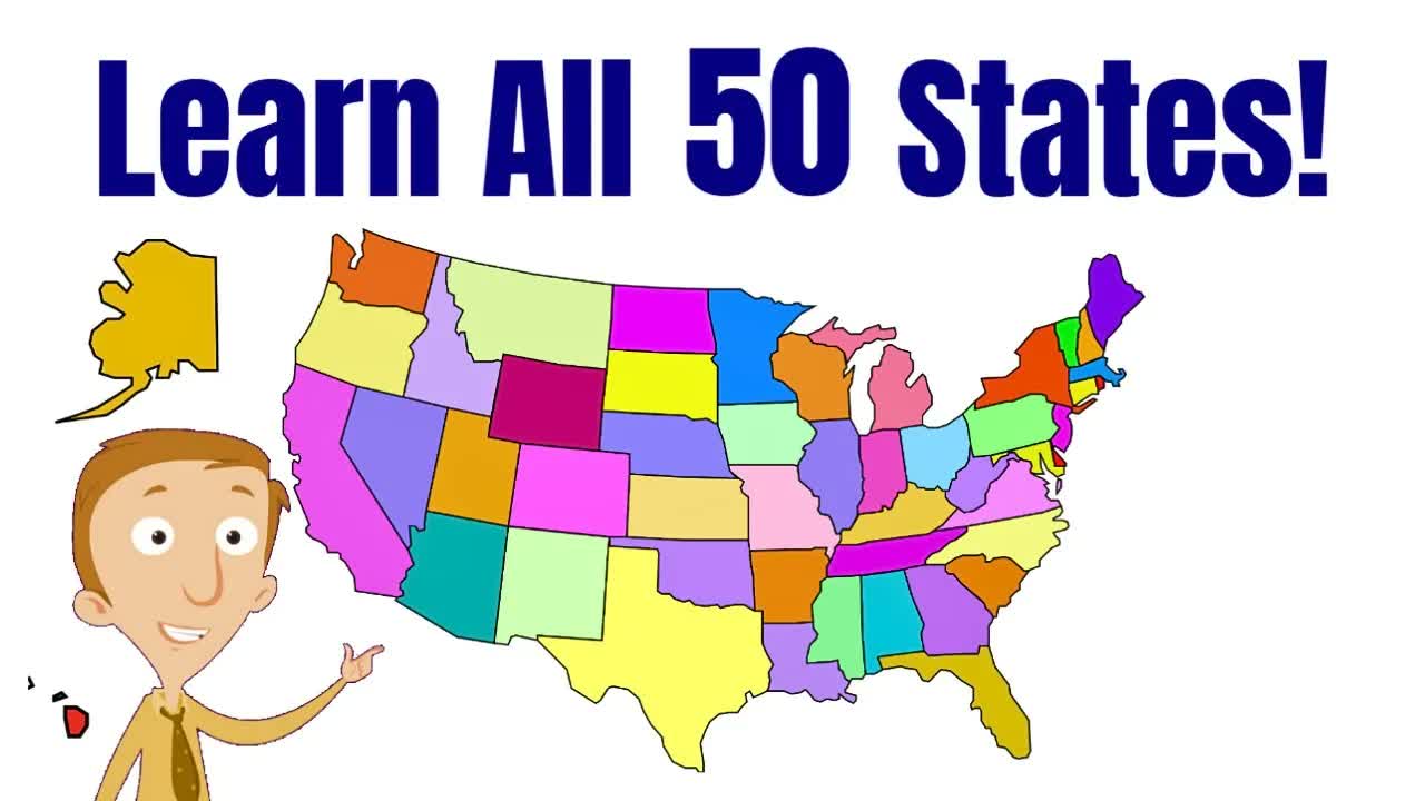 Learn All 50 States of the U.S. | U.S. Geography for Kids