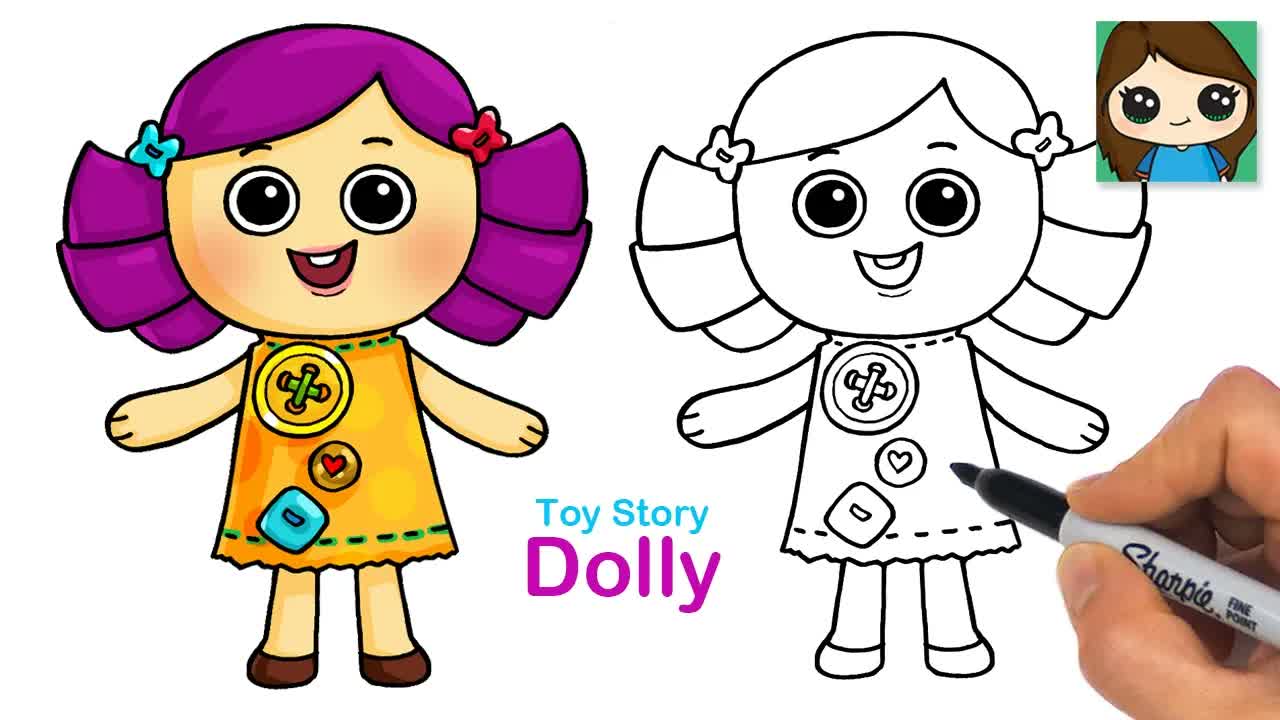 How to Draw Dolly Doll | Toy Story | Disney Pixar Character Drawing