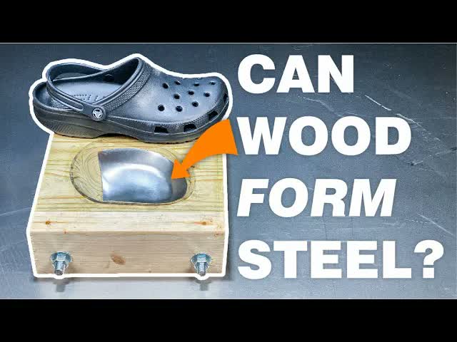 How I made steel toe crocs with wood