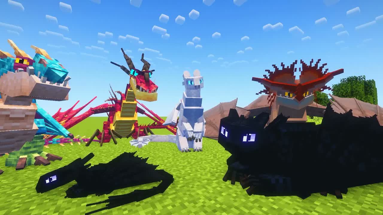 RESCUING the BABY Night Fury! - Minecraft Dragons