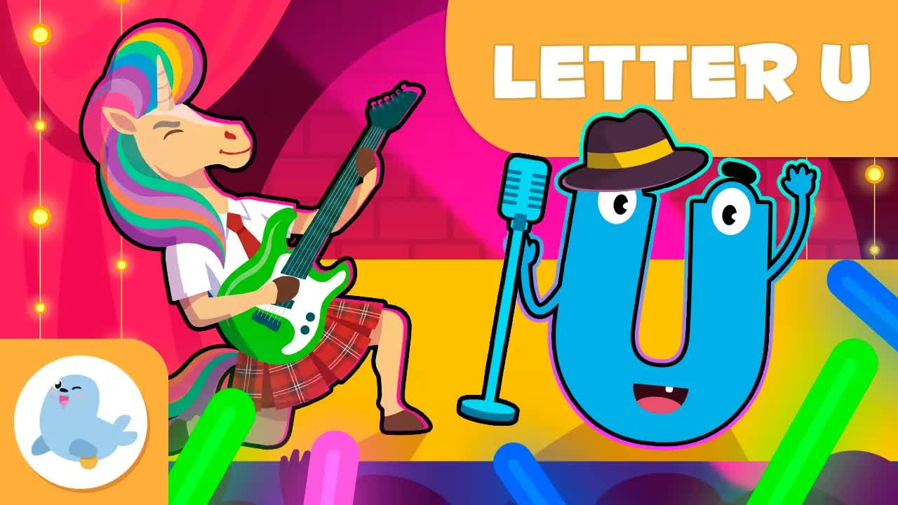 Letter U 🦄🎵 The New Smile and Learn ABCs