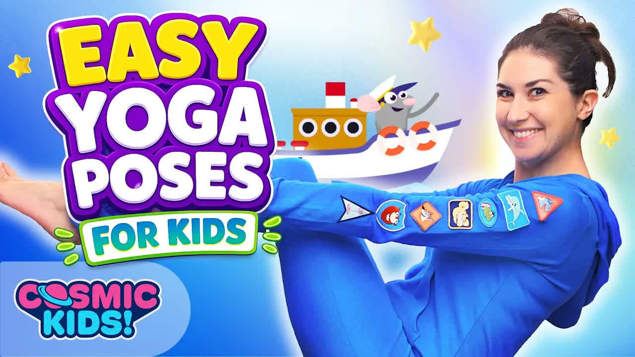 Kids Yoga for Beginners 🌈 Easy Yoga Poses Kids Can Do at Home | Cosmic Kids Yoga