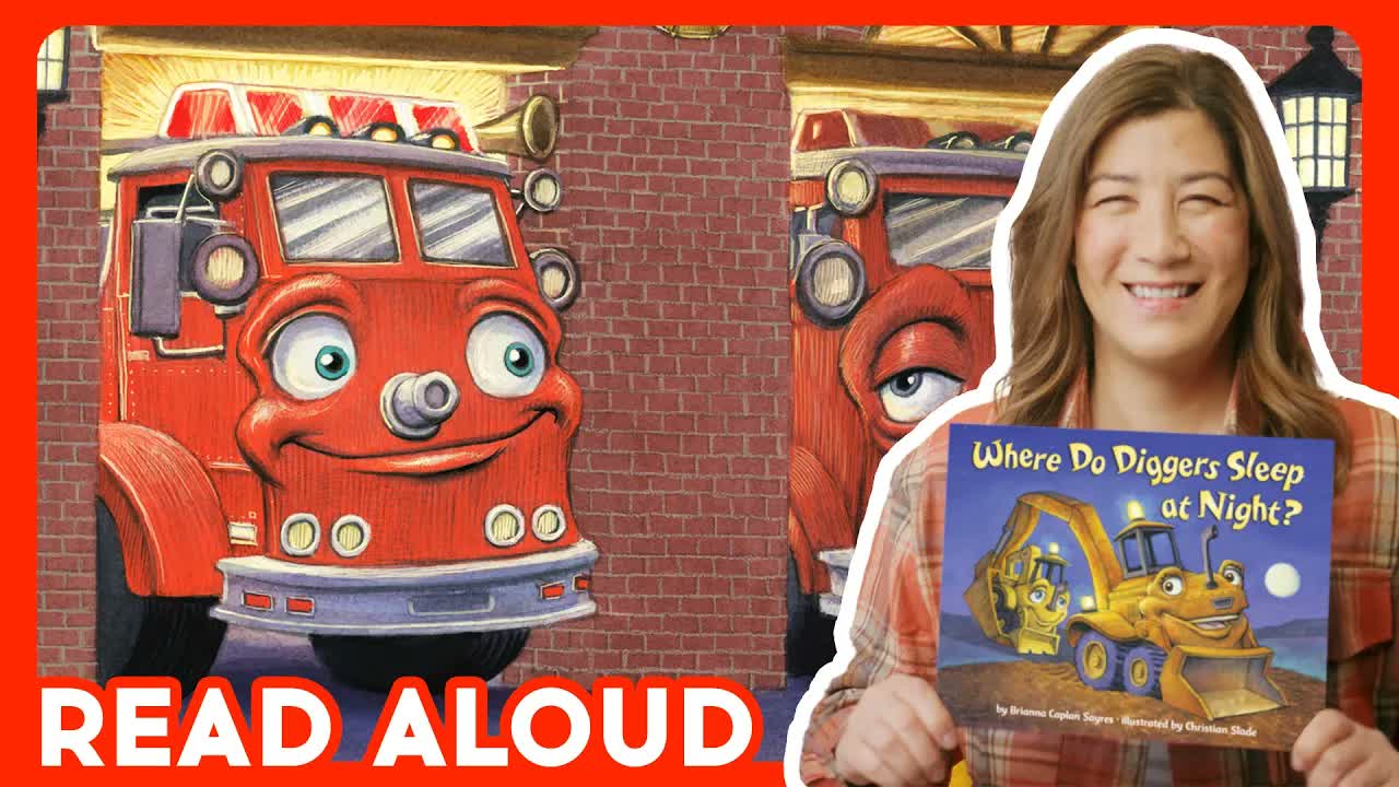 🚜 WHERE DO DIGGERS SLEEP AT NIGHT? - Read Aloud with Ms. Linda | Brightly Storytime