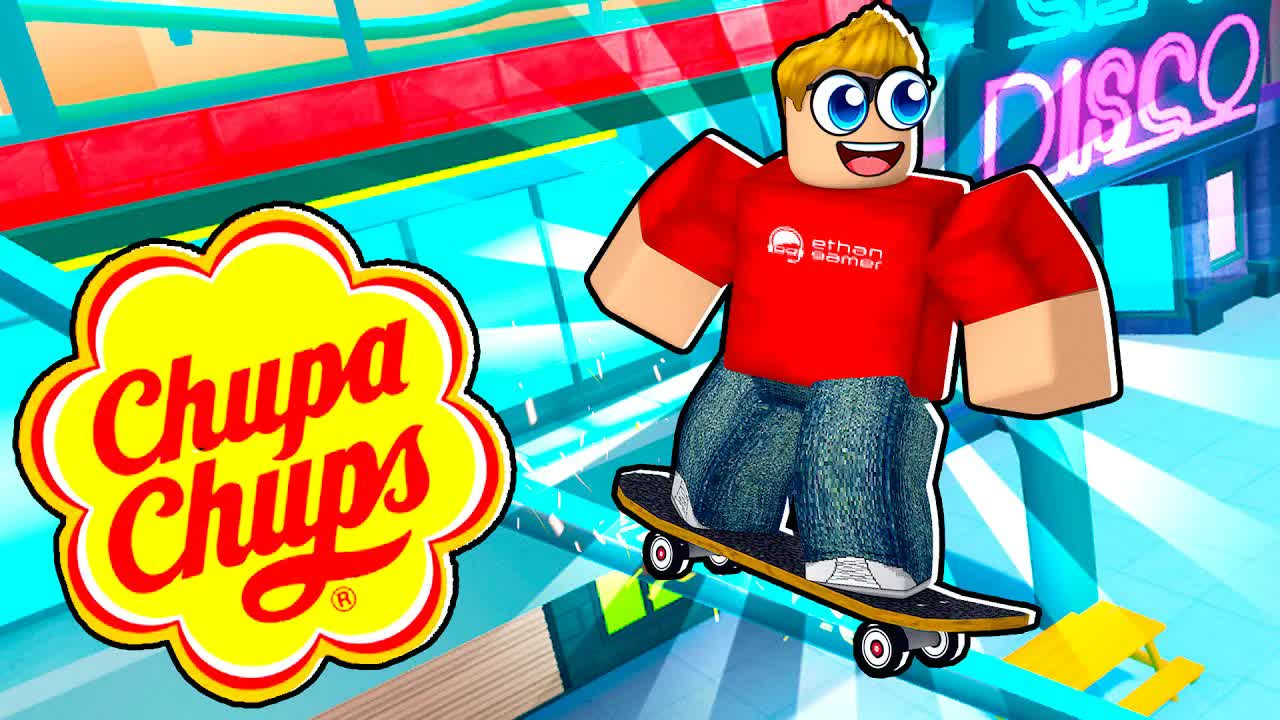 SKATEBOARD or ROLLER SKATES? Chupa Chups Skate & Create #Roblox