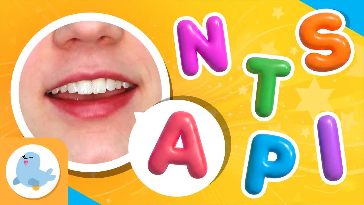 S A T P I N Phonics for Kids 🗣️🔤 Group 1 🦭 English Phonics