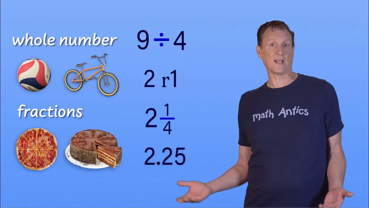 Division: Remainders vs. Decimals - Math Antics Extras