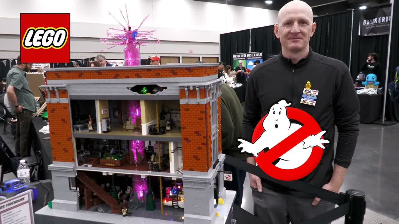 22,000 Pieces! LEGO Ghostbusters Firehouse with Full Interior