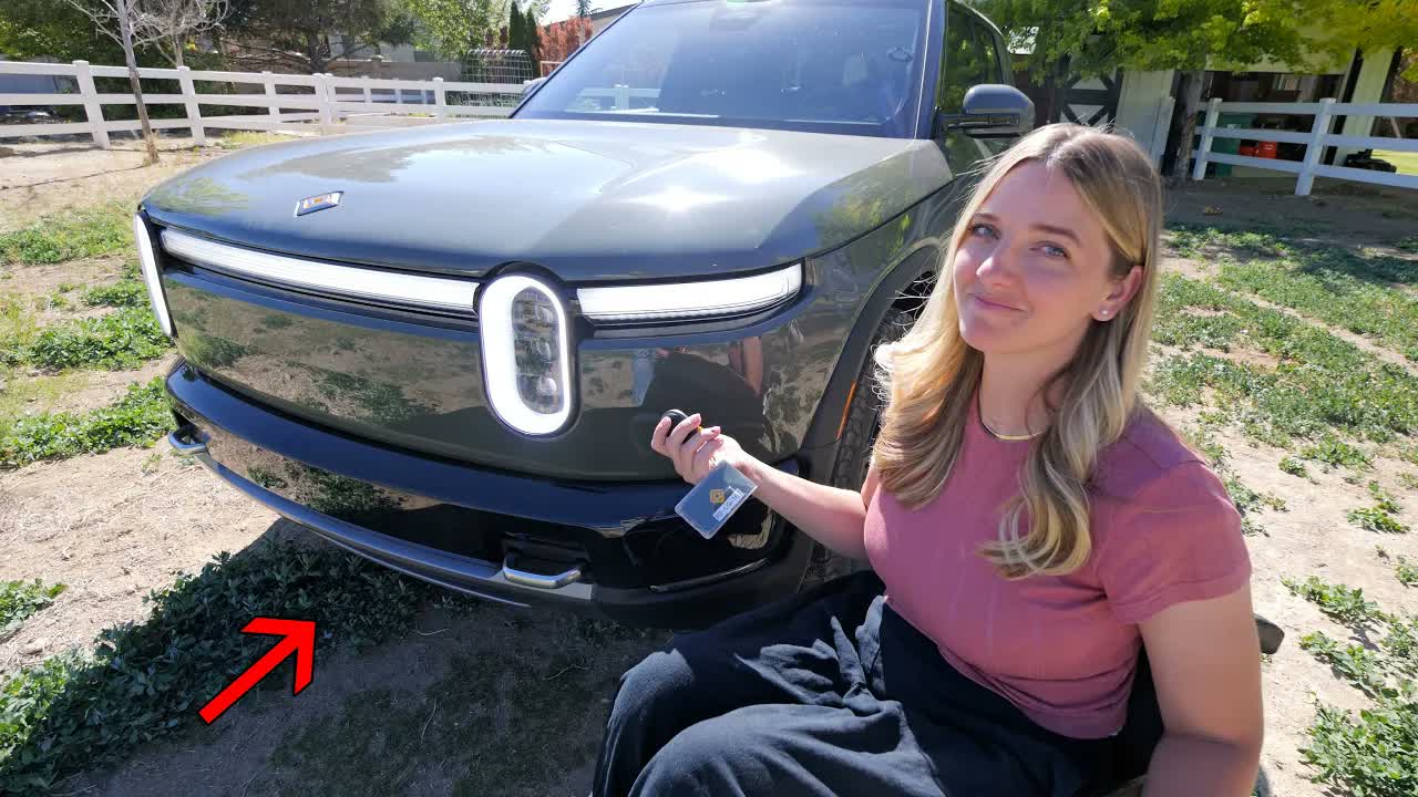 Her Tesla should be very nervous... Rivian R2 First Drive!