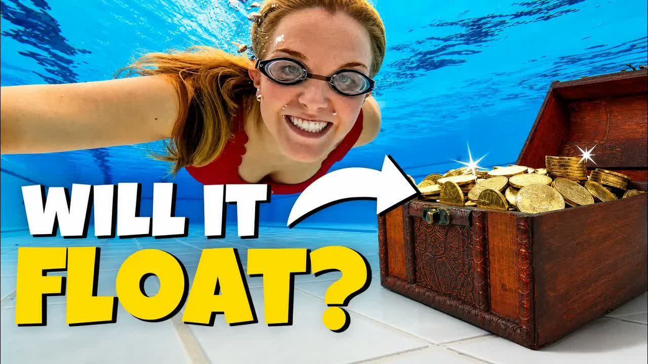 Can I lift the sunken TREASURE?! | Floating and Sinking | Maddie Moate