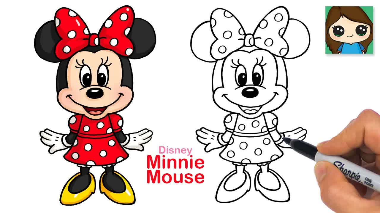 How to Draw Minnie Mouse | Disney Classic Character Art