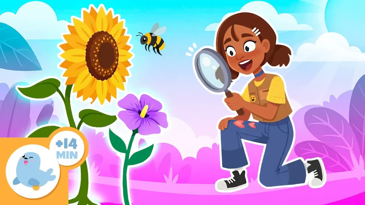PLANTS for Kids 🌱🐝 Pollination, Parts, Photosynthesis, and Plant Cells