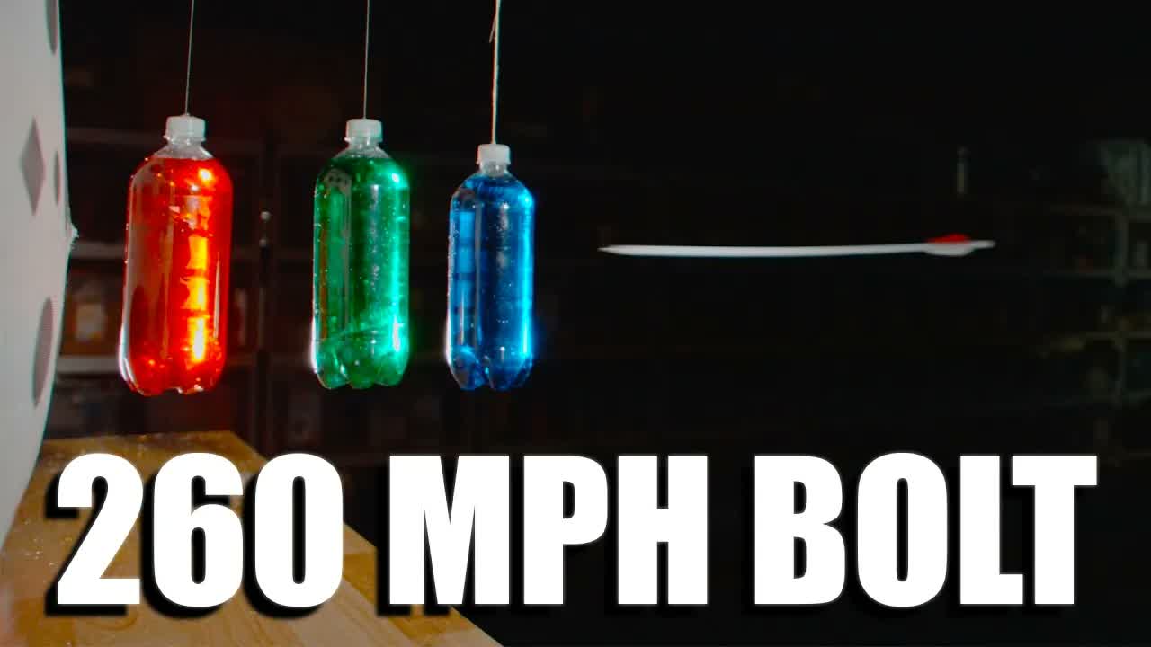 Crossbow vs Triple Pendulum in Slow Motion - The Slow Mo Guys