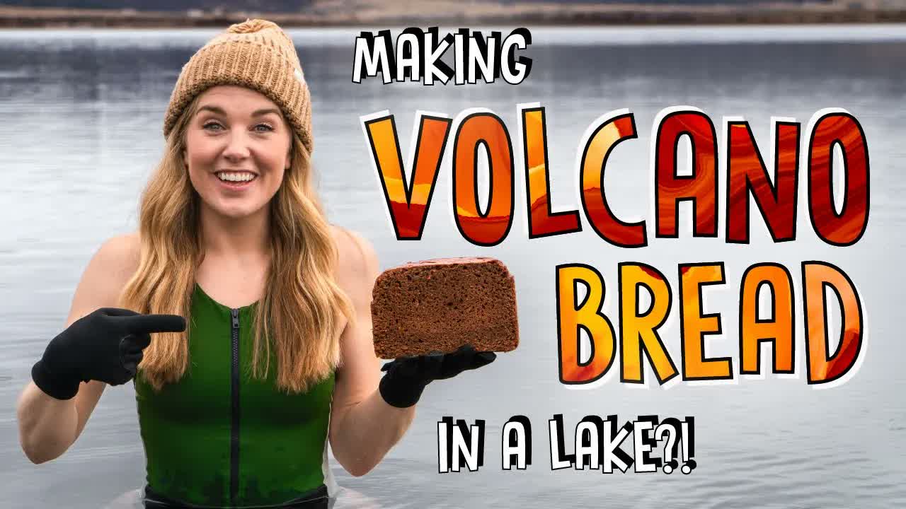 How to bake LAVA bread in Iceland's hot springs! | Maddie Moate