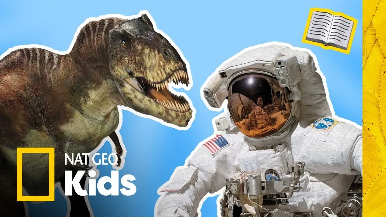 Big Words for Little Astronauts & Paleontologists!👩🏽‍🚀🦖| Book Read Along Compilation📚| Nat Geo Kids
