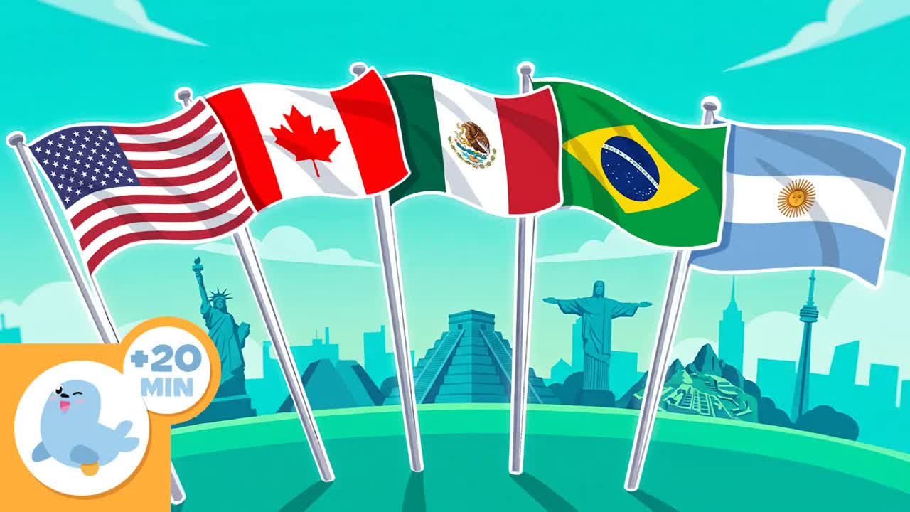 FLAGS of the WORLD CUP and More 🌎🚩 The AMERICAS