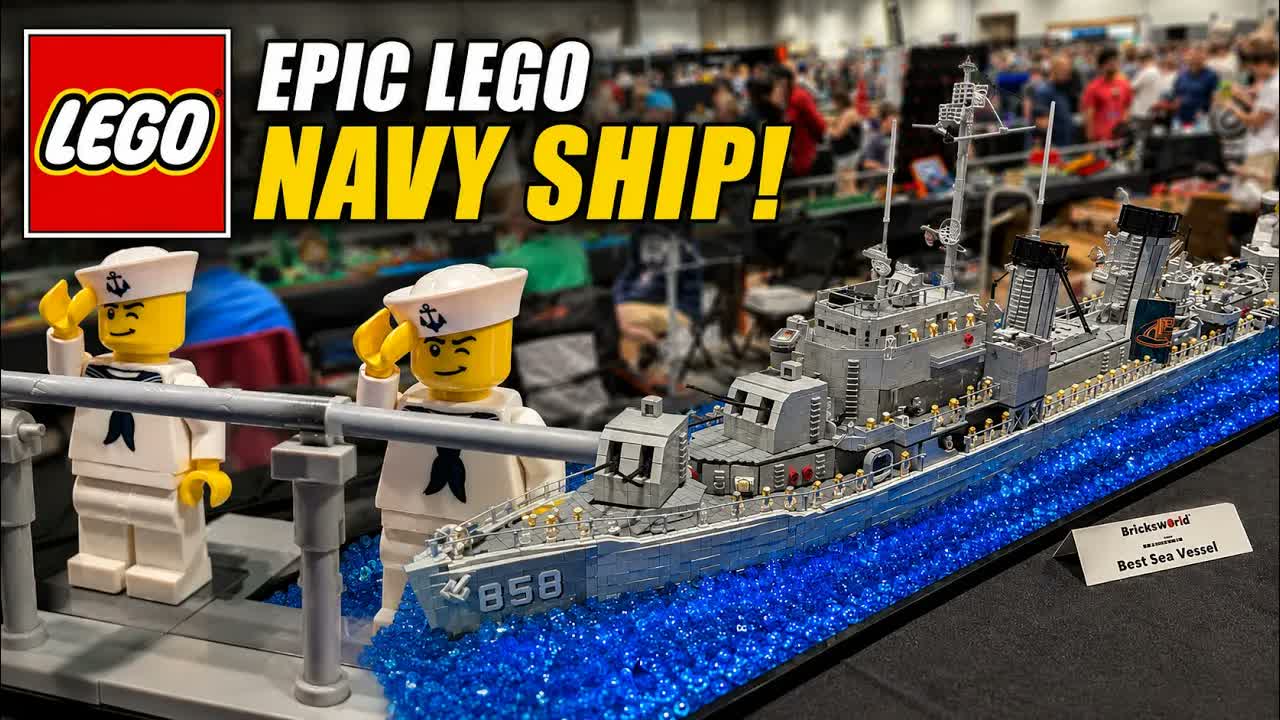 LEGO USS Fred T. Berry Destroyer with 85,000 Pieces