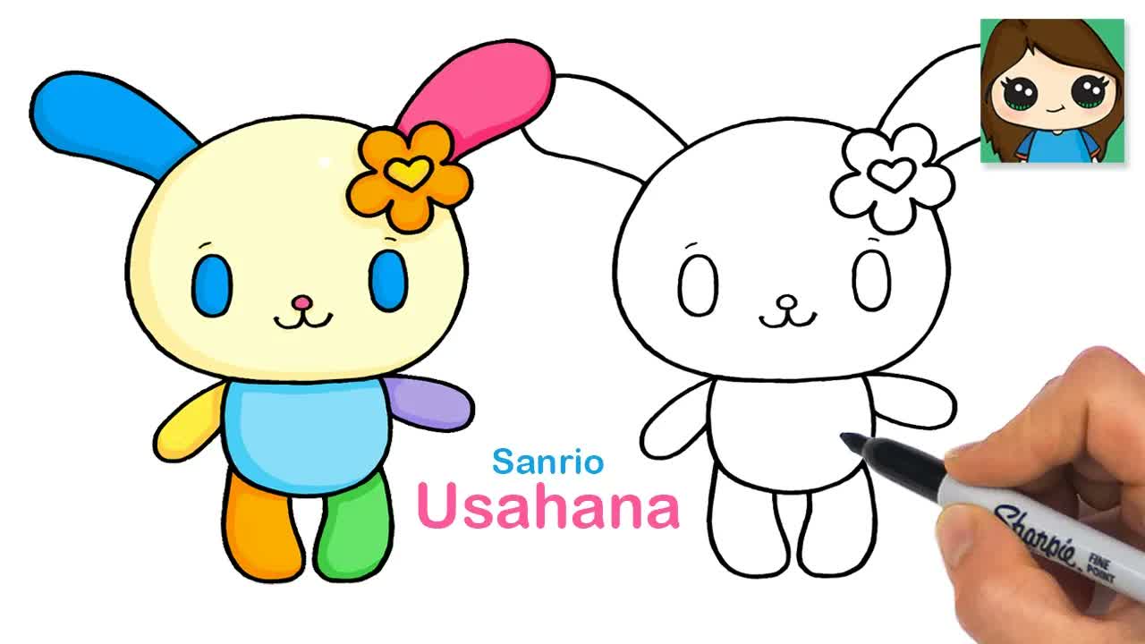 How to Draw Usahana | Sanrio Cute Flower Rabbit