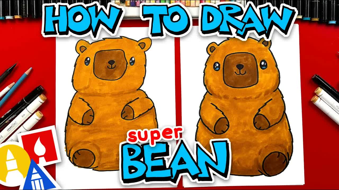 How To Draw Super Bean Capybara