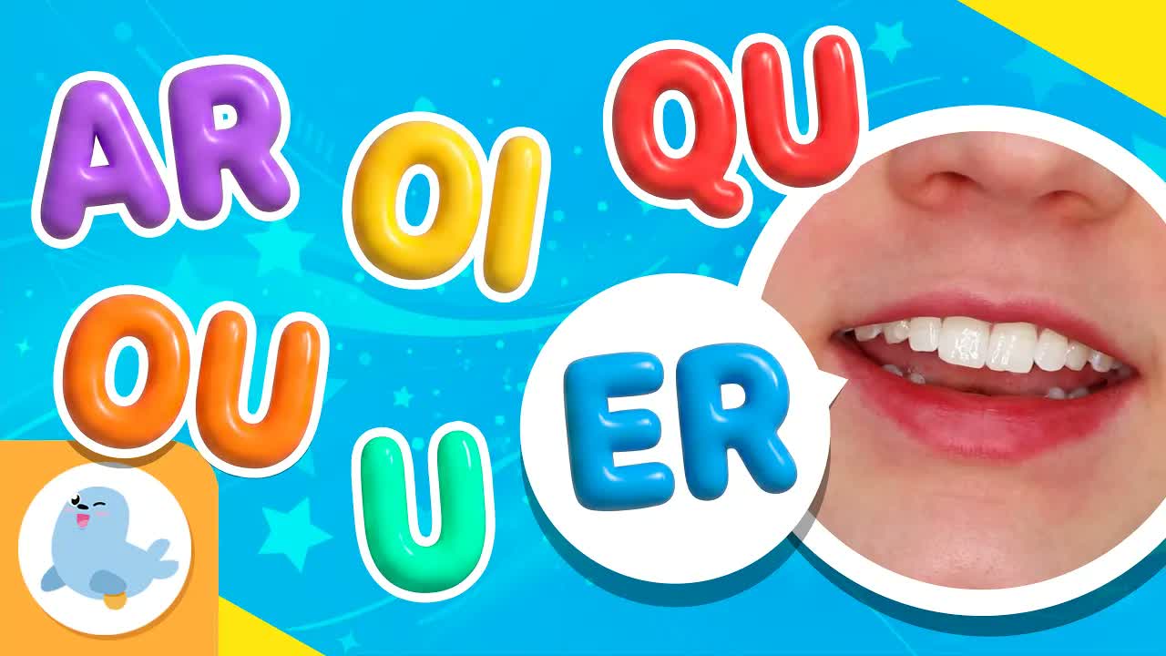 QU OU OI U ER AR Phonics for Kids 🦭 Group 7 🗣️🔤 English Phonics