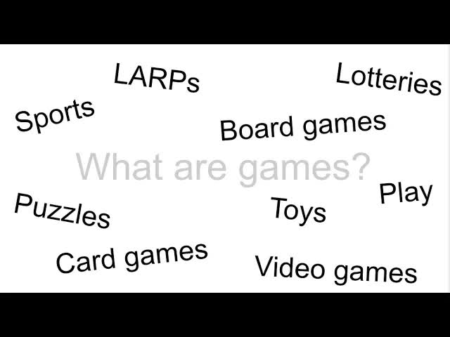 Towards a Game Design Thesaurus | GDEX 2020 talk