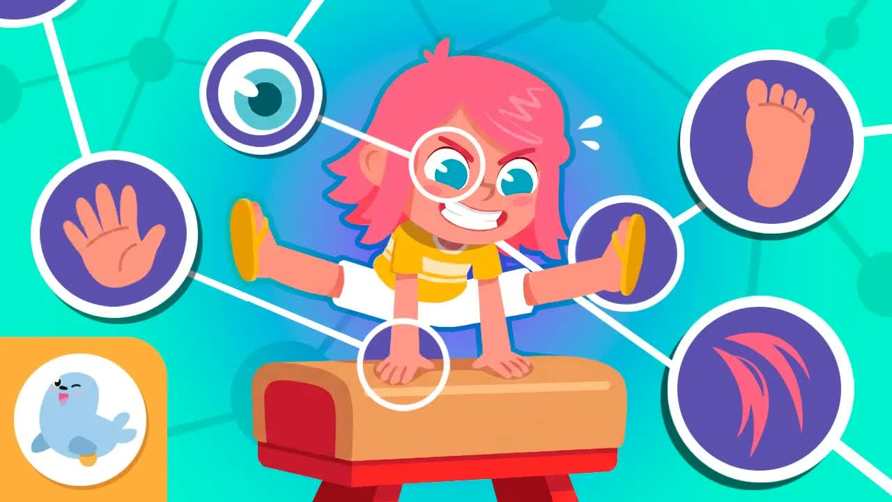 BODY PARTS for Kids 🧍🎵 Head, Shoulders, Knees, Toes and the 5 Senses 👀👅