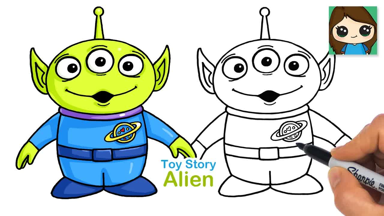 How to Draw an Alien | Toy Story