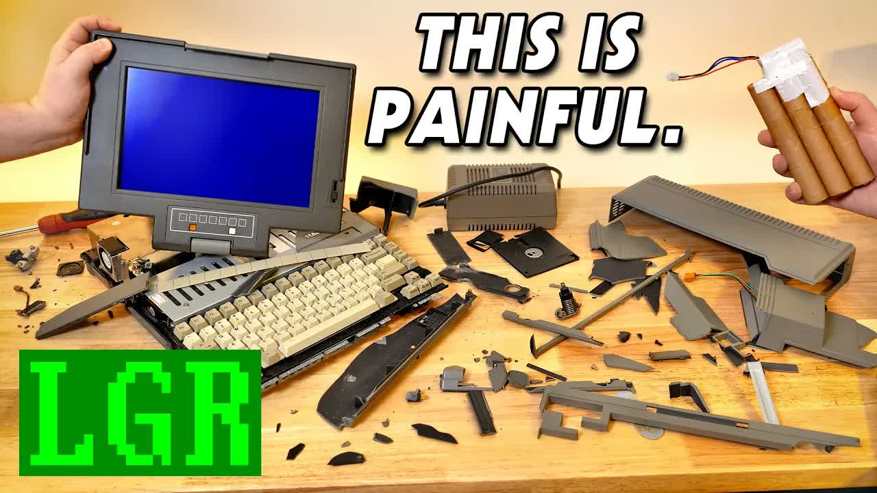 History Destroyed in Shipping: Can we save an 80s HALiKAN laptop?