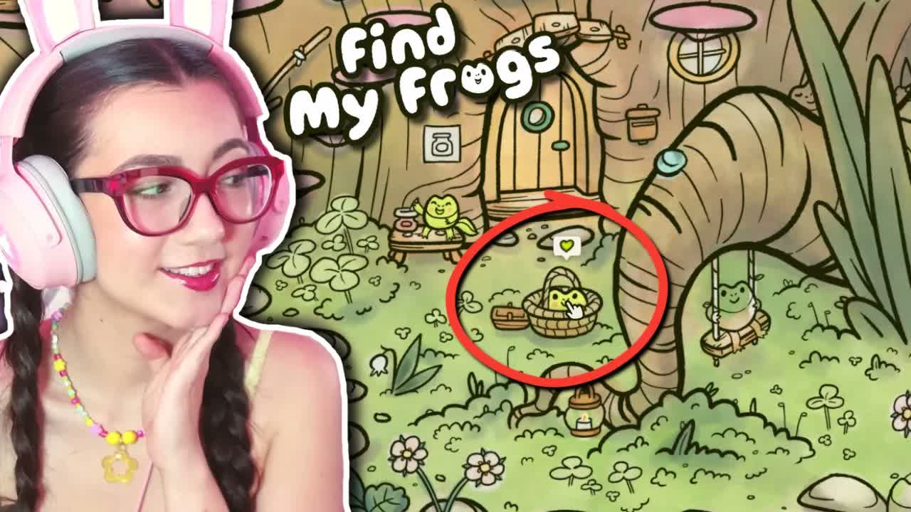 a hidden object game with FROGS!! (Find My Frogs)