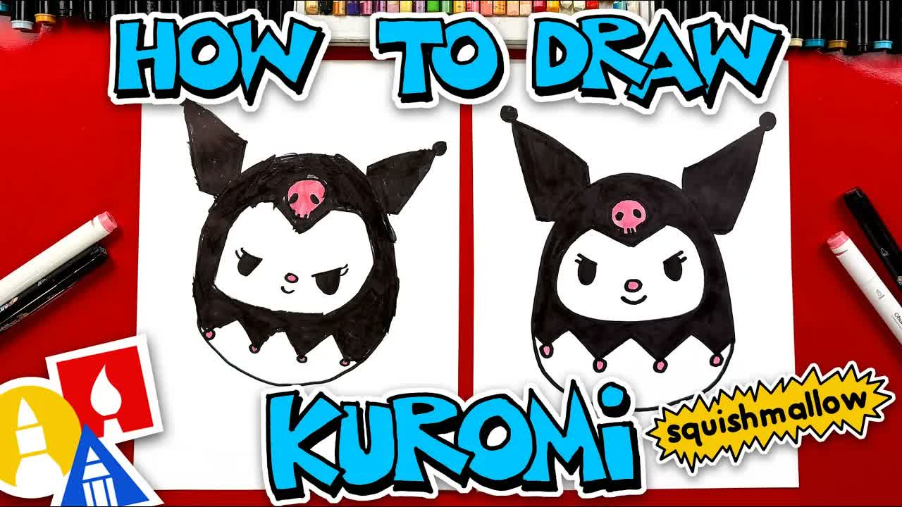 How To Draw Kuromi Squishmallow