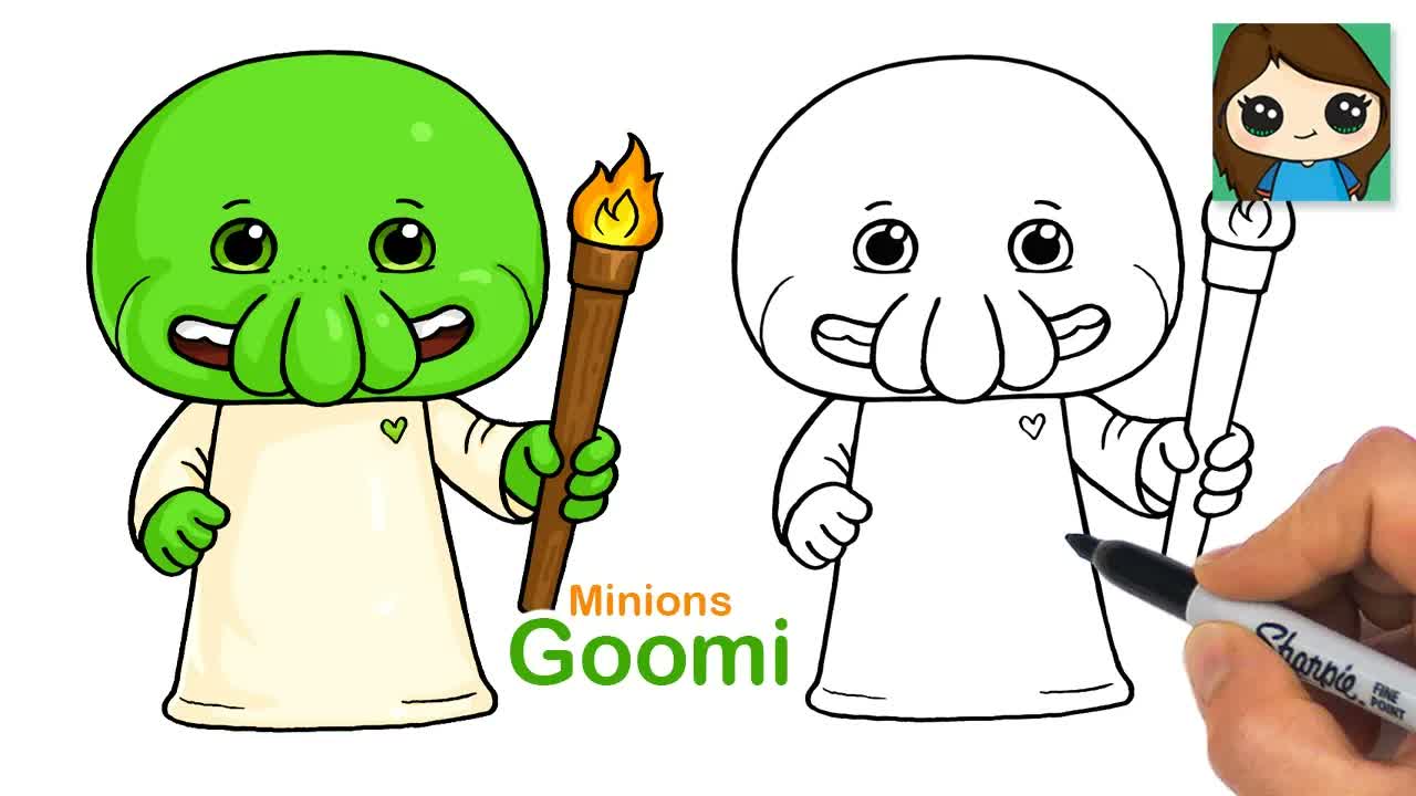 How to Draw Goomi | Minions & Monsters
