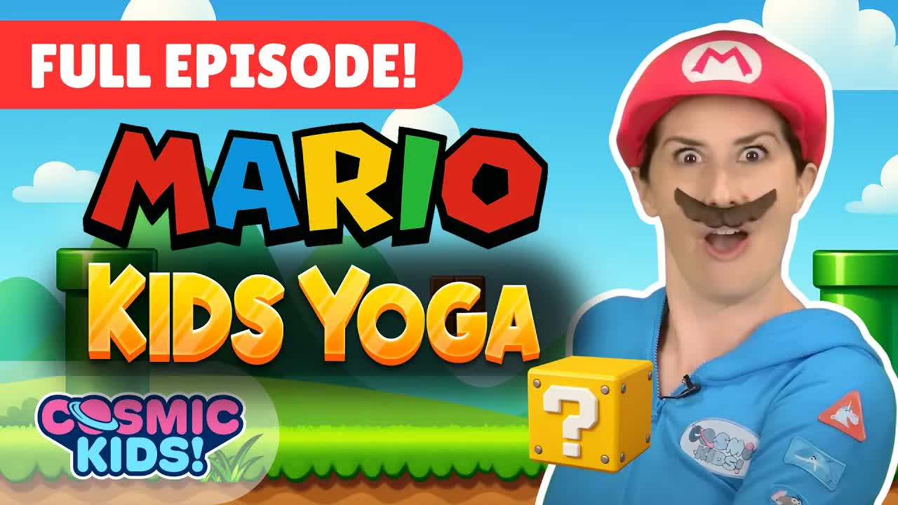 Super Mario Yoga 🍄  | Yoga for Kids | Cosmic Kids Yoga Adventure