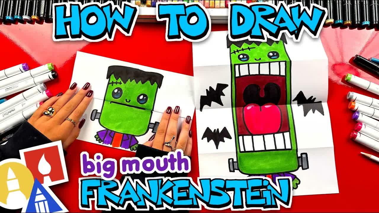 How To Draw Frankenstein Big Mouth