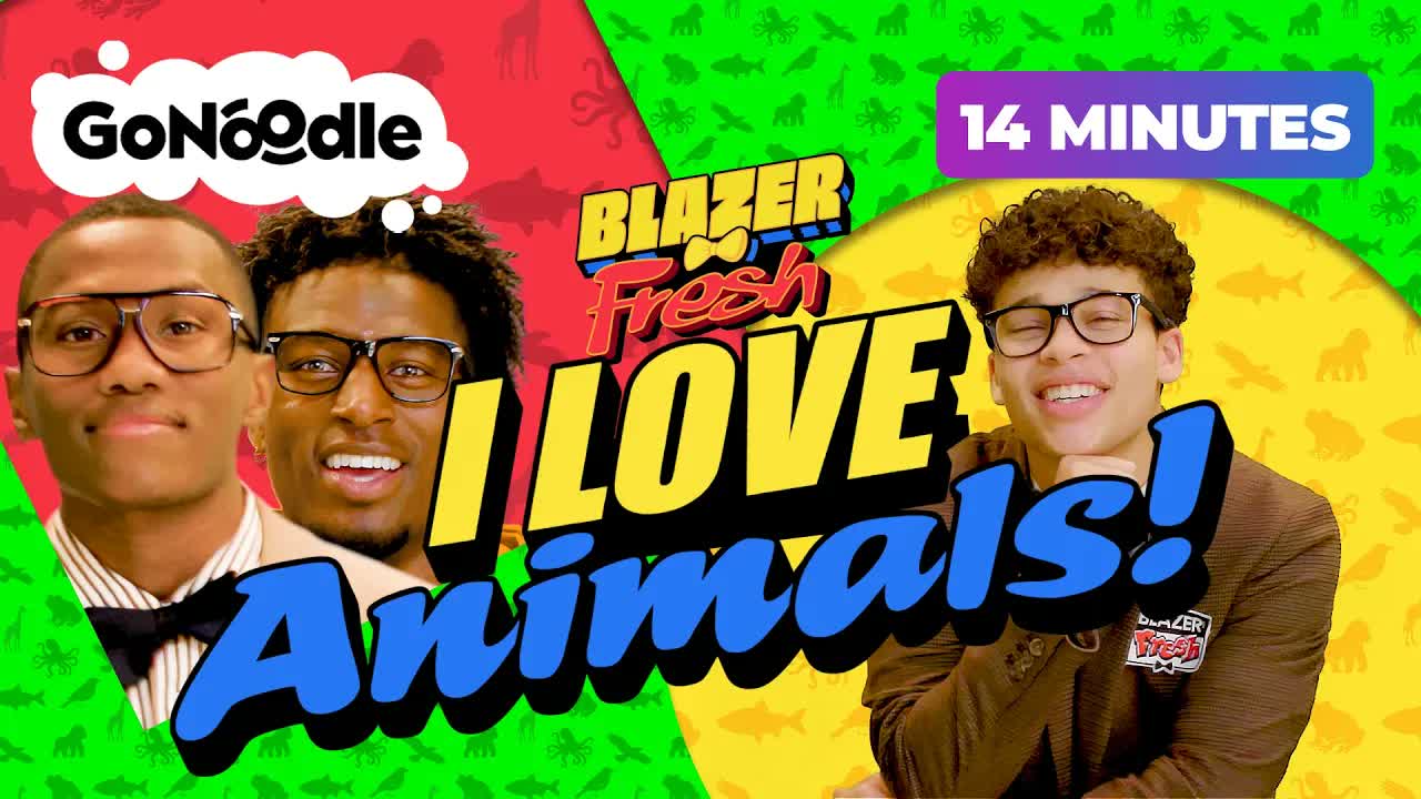 Blazer Fresh Presents: I Love Animals! | Dance Videos for Kids | GoNoodle