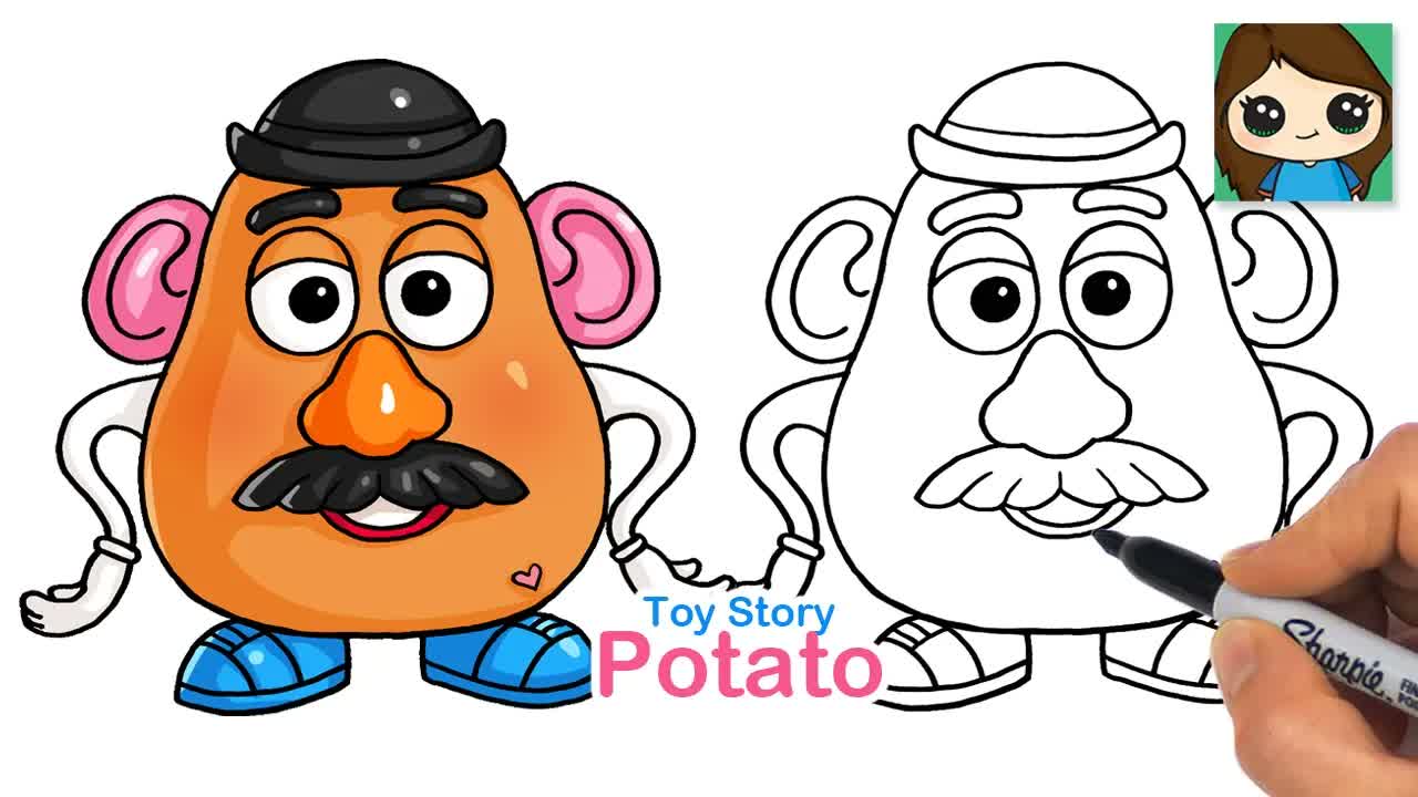 How to Draw Mr. Potato Head | Toy Story