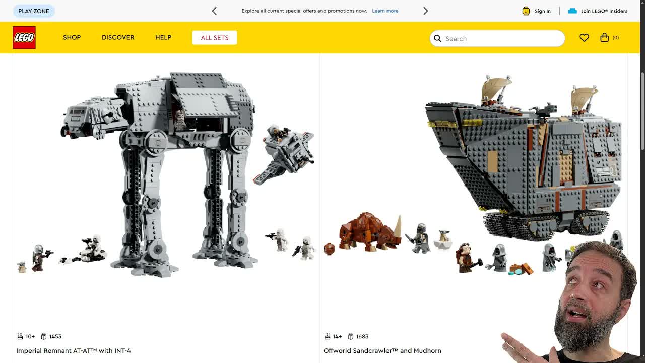 My thoughts: LEGO Star Wars Mandoverse AT-AT + INT-4 & Sandcrawler + Mudhorn thoughts! #NotSponsored