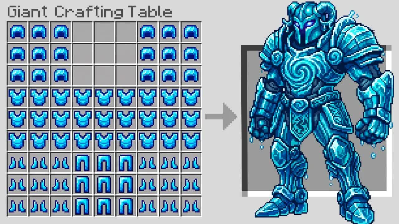 I Can Make GIANT ARMOR in Minecraft!