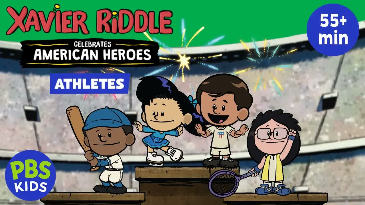 ⚾️ Xavier Riddle Celebrates American Heroes: ATHLETES 🎾 55+ MIN Special! ⛸️ | PBS KIDS