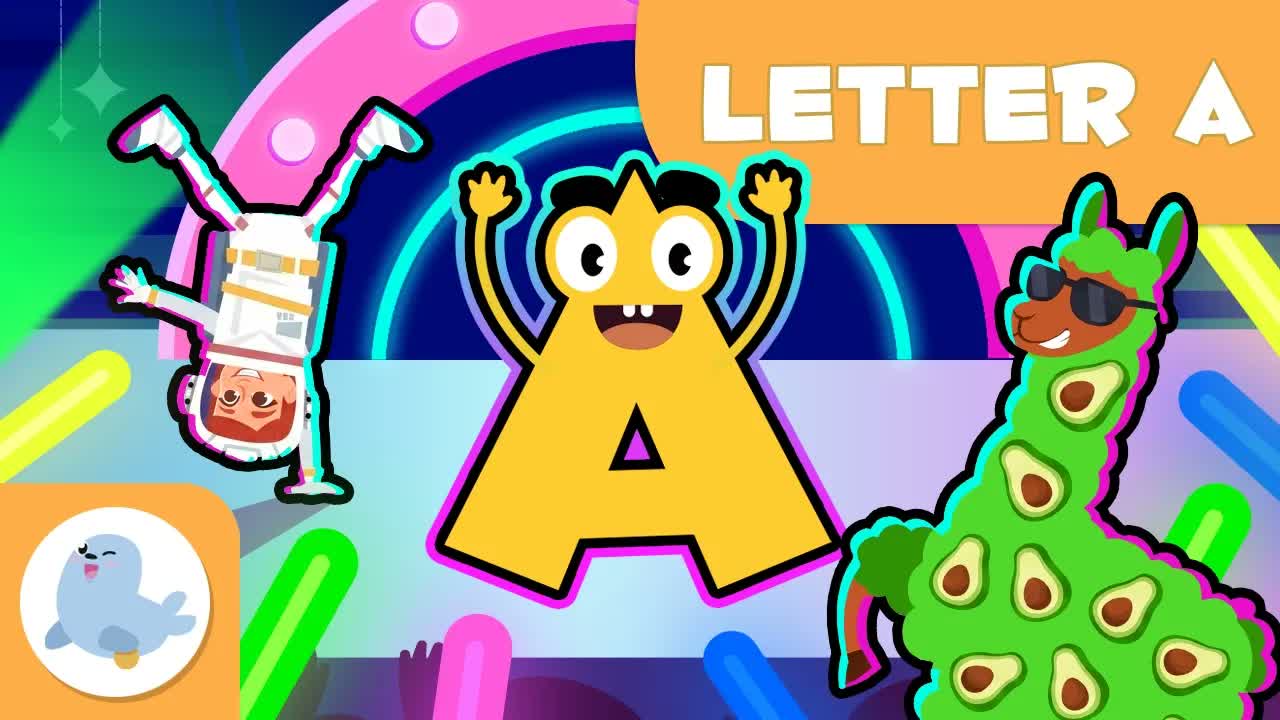 Letter A 🚀🎵 The New ABCs from Smile and Learn
