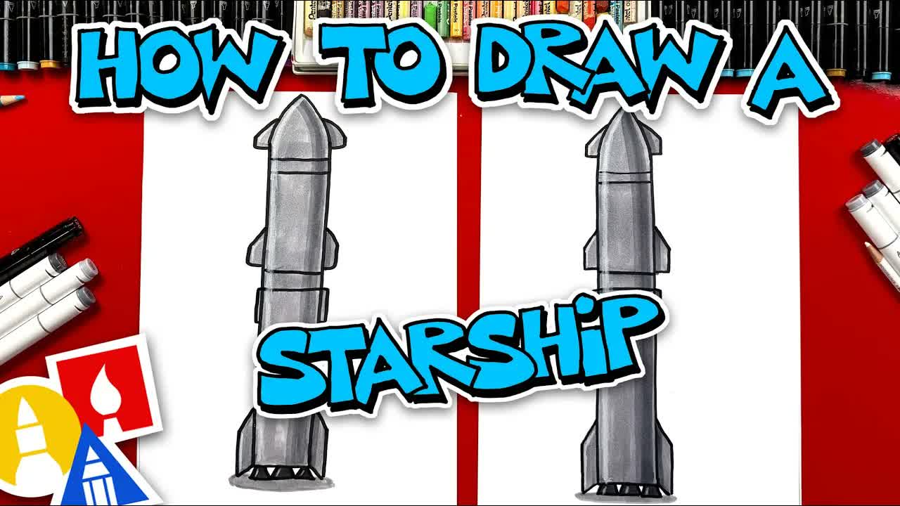 How To Draw A Starship From SpaceX