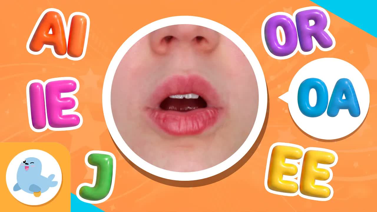 AI J OA IE EE OR Phonics for Kids 🦭 Group 4 🗣️🔤 English Phonics