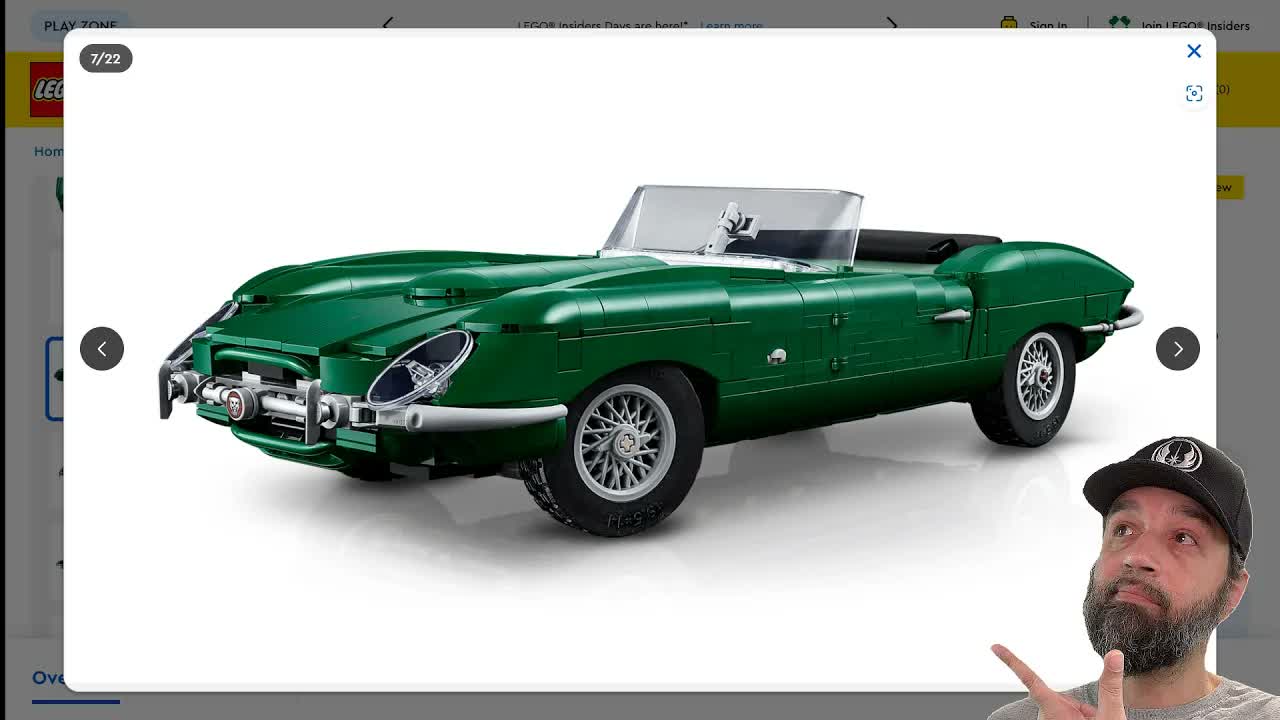 LEGO Icons Jaguar E-Type officially revealed in proper BR green! #NotSponsored 11381