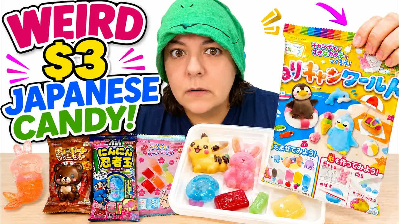 I Test 4 NEW WeiRD Japanese Candy Kits UNDER $3